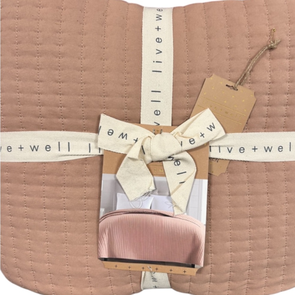 Live Well Clay Full/Queen Quilt 90”x90” NEW with Tags 100% Polyester